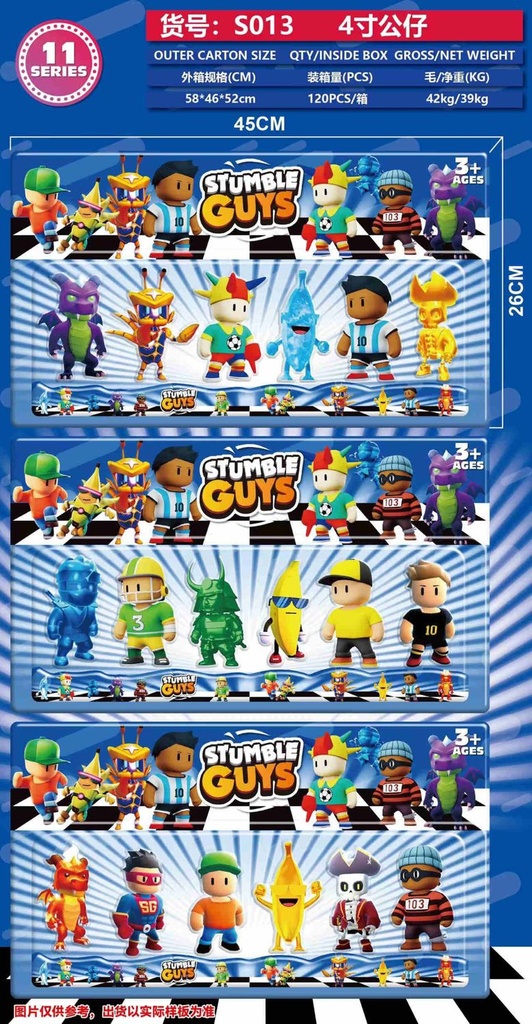 Set de figuras Stumble Guys 11 piezas - Juguetes