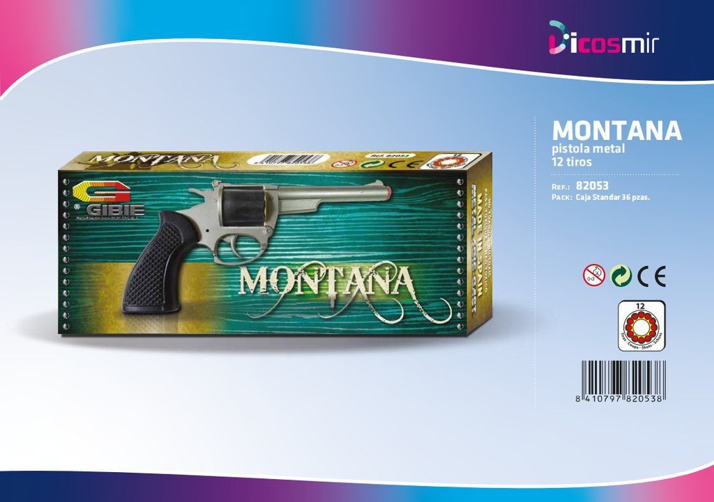 Pistola de agua Montana 12T - Juguetes de fuego