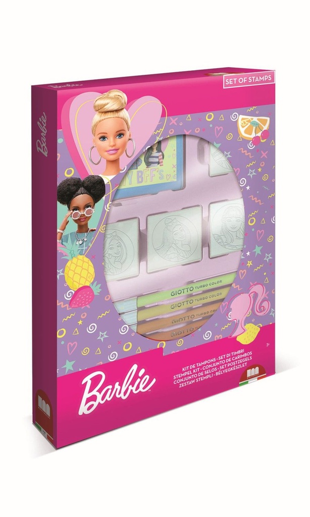 Set de 7 rotuladores lavables Barbie - Material escolar