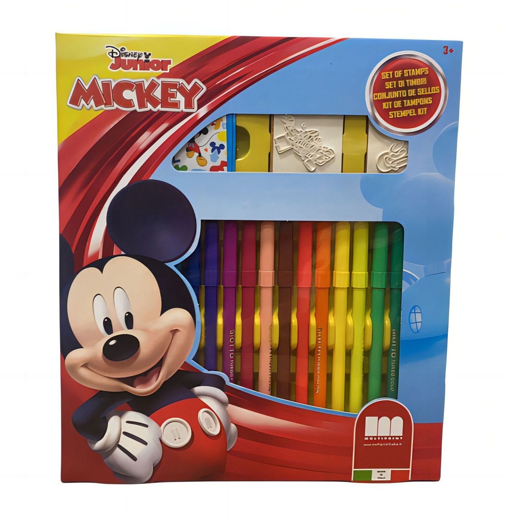 Juguete para niños - Set de rotuladores Mickey Disney lavables (18) - Material escolar