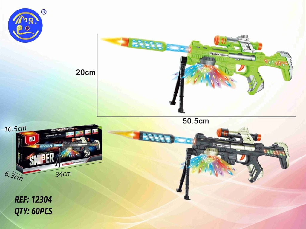 Pistola de juguete con luz y sonido - Juguetes de armas