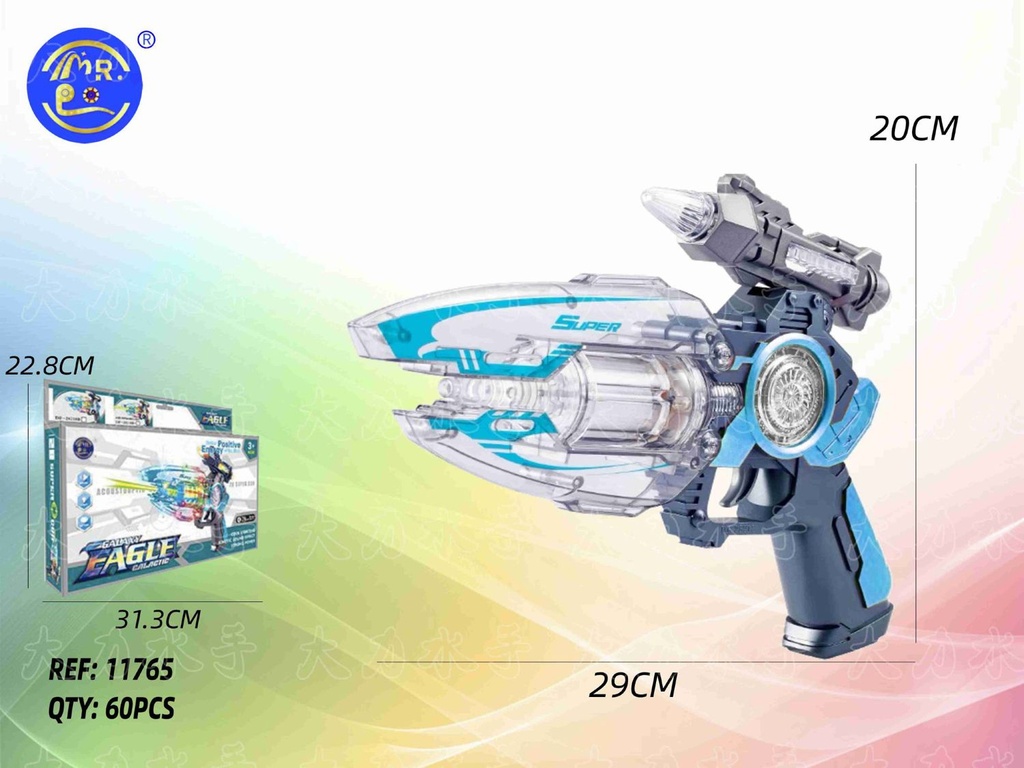 Pistola con luz y sonido - Juguete educativo