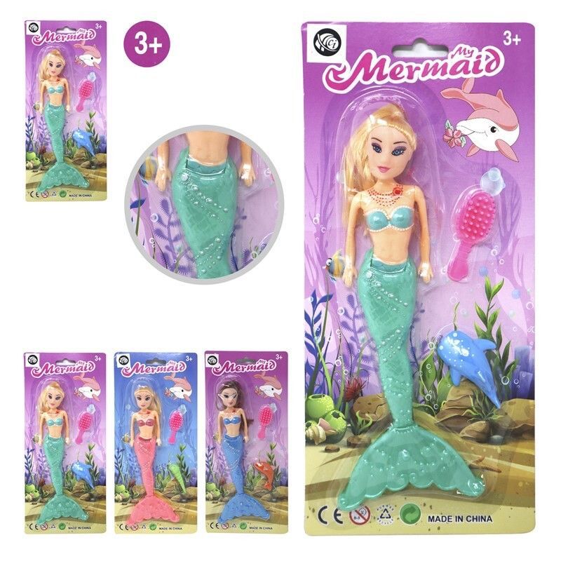 Juguete muñeca sirena con movimiento y accesorios surtidos - Juguetes para niños