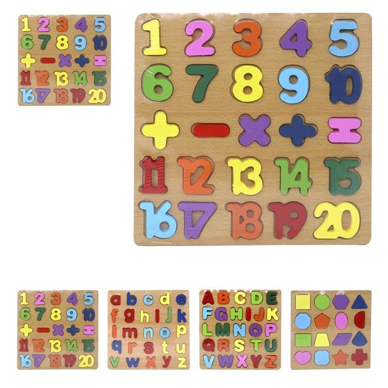 Puzzle de madera surtido - Juguetes educativos y manualidades