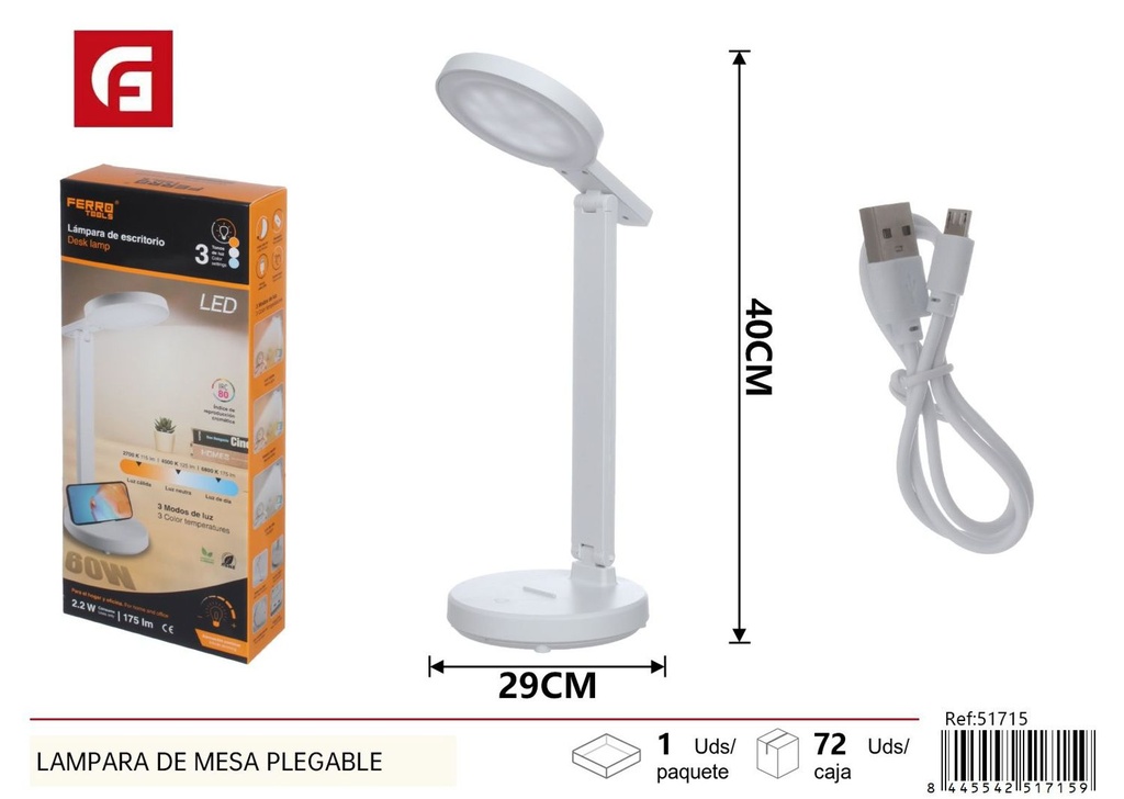 Lámpara de mesa plegable - Iluminación
