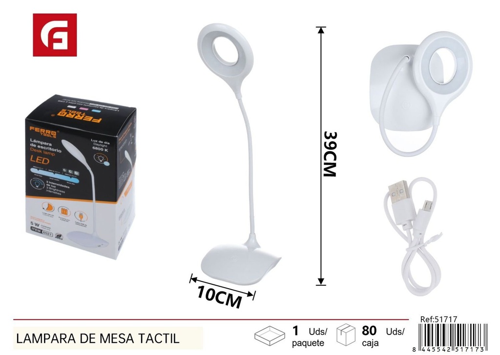 Lámpara de mesa táctil recargable - Iluminación