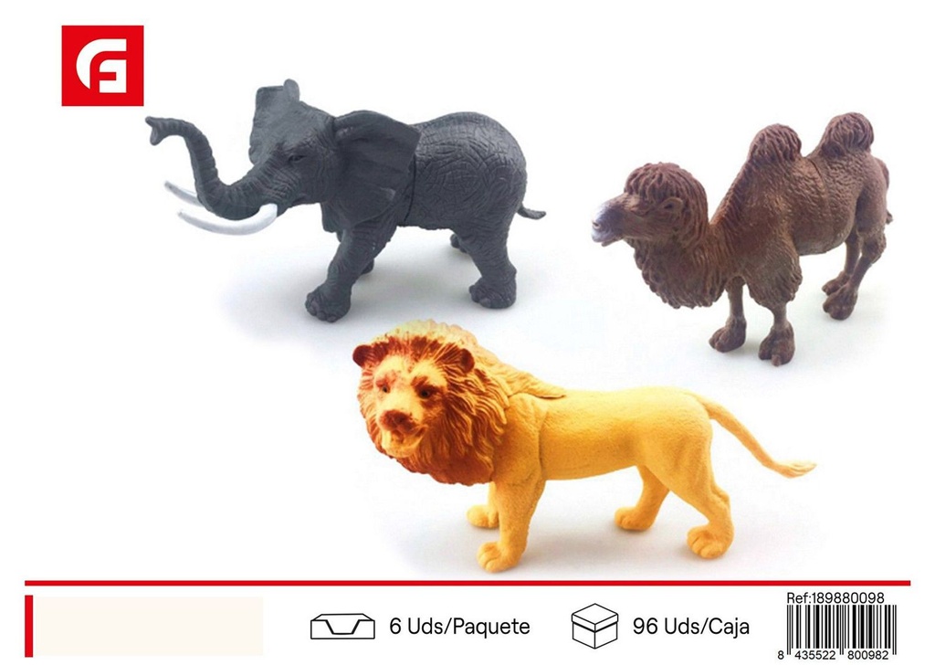 Set de animales de la selva (3 figuras de 5 pulgadas) - Juguetes y animales