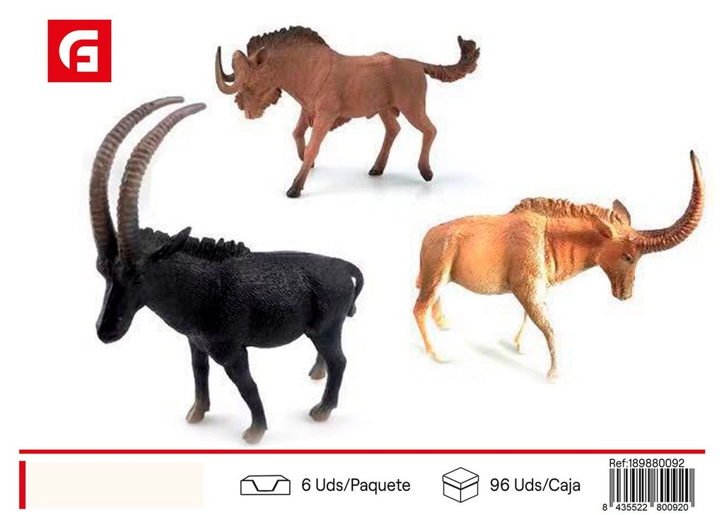 Set de animales de la selva (3 figuras de 5 pulgadas) - Juguetes y animales