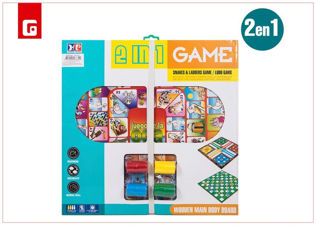 Set de juegos de parchís + oca - Juguetes de mesa