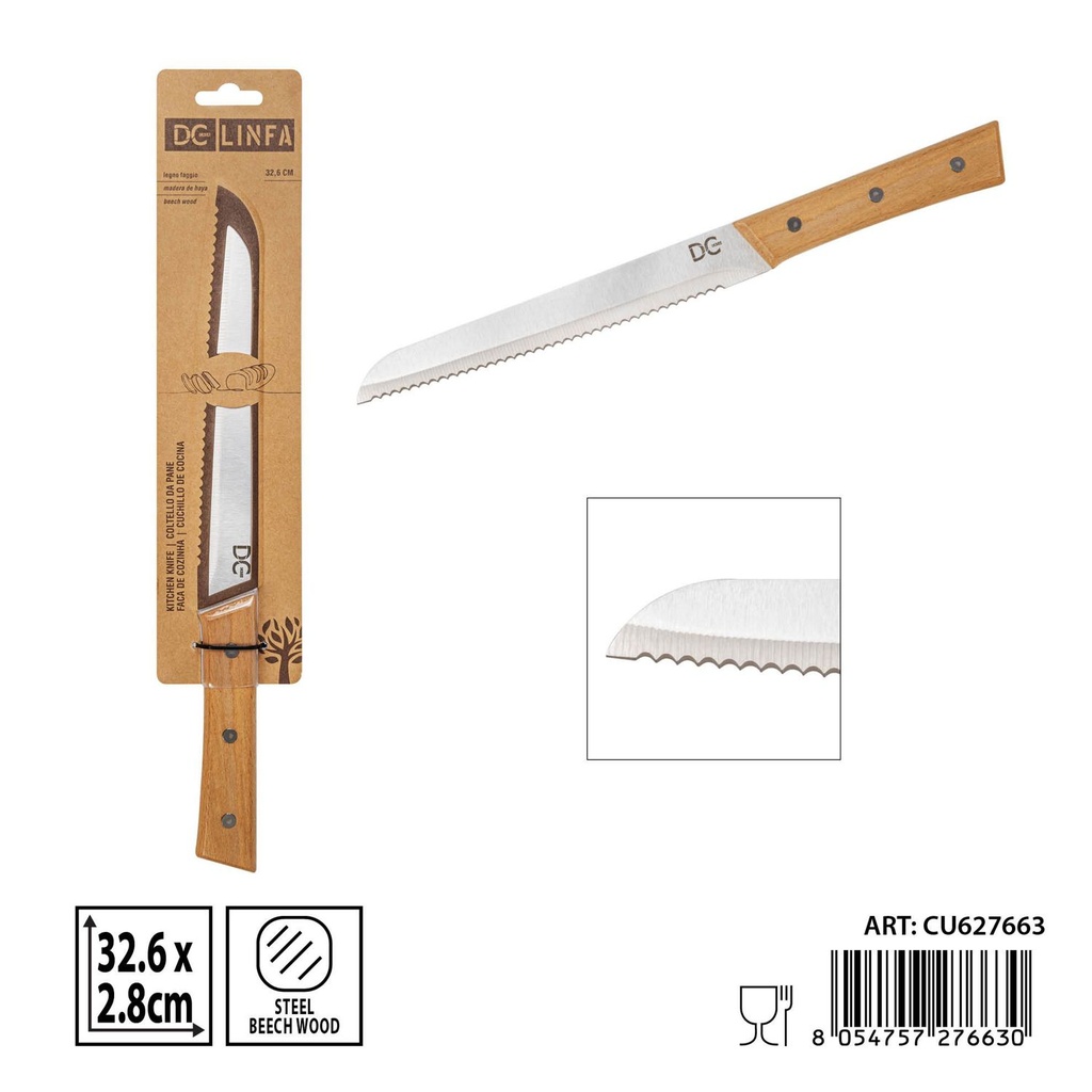 Cuchillo para pan de 8 pulgadas - Herramienta de cocina