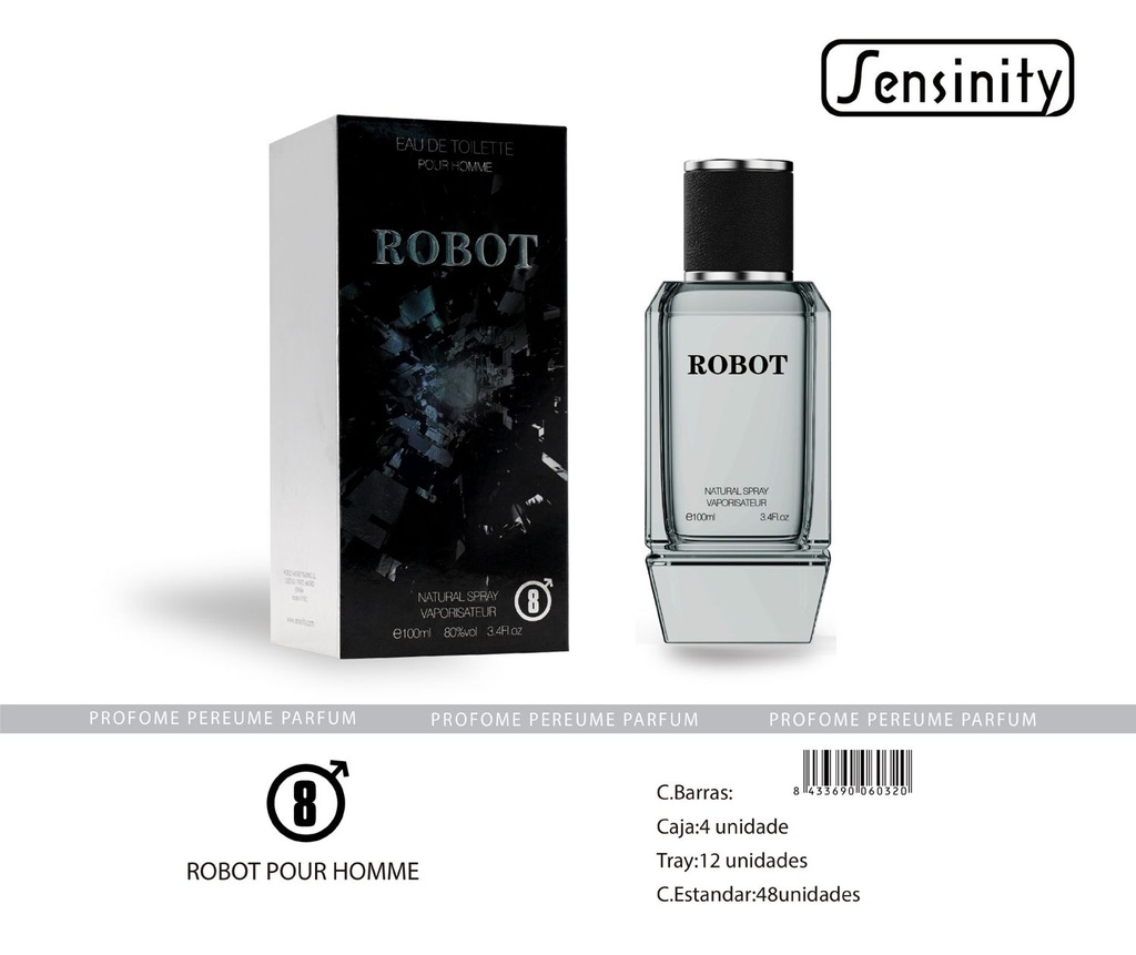 Perfume para hombres ROBOT HOMME SENSINITY - Cosméticos