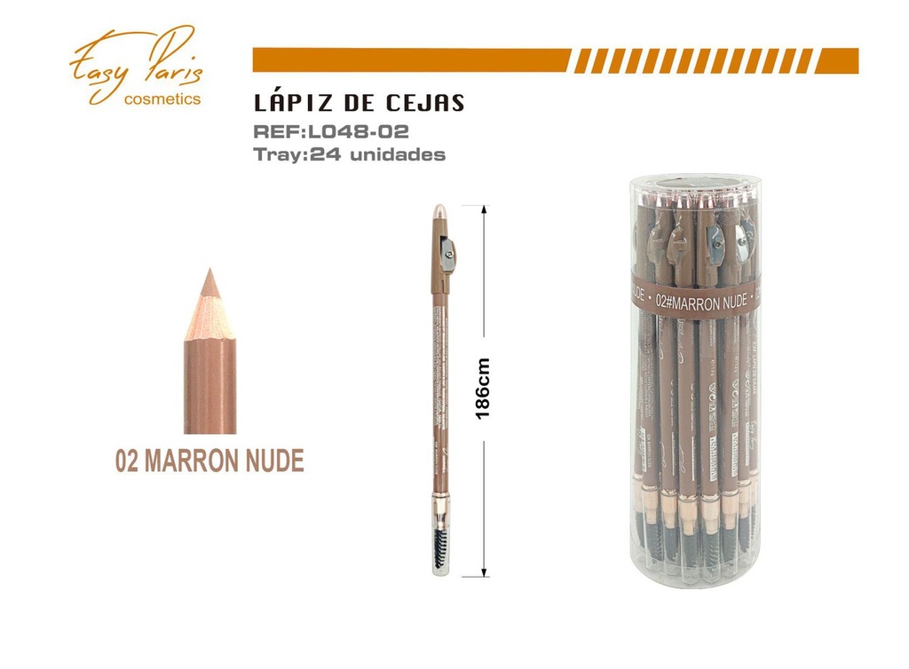 Lápiz de cejas 24/U marrón nude - Maquillaje para cejas