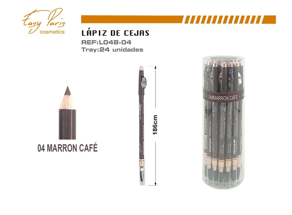 Lápiz de cejas 24/U marrón café - Maquillaje para cejas