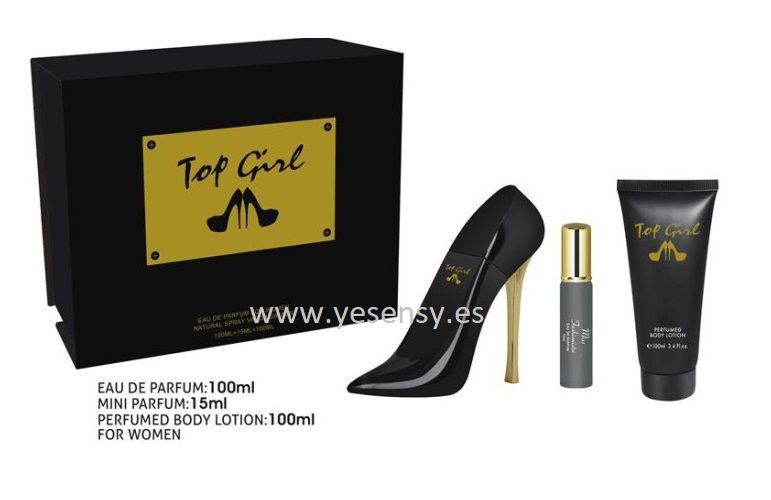 Top Girl 100 + 15 ml + body 100 ml - Kit de perfumes y colonias