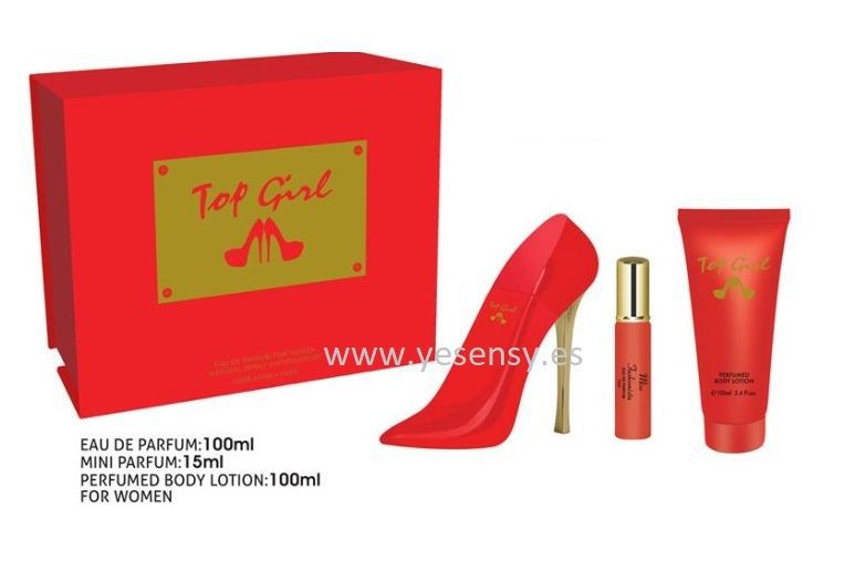 Top Girl 100 + 15 ml + body 100 ml - Kit de perfumes y colonias