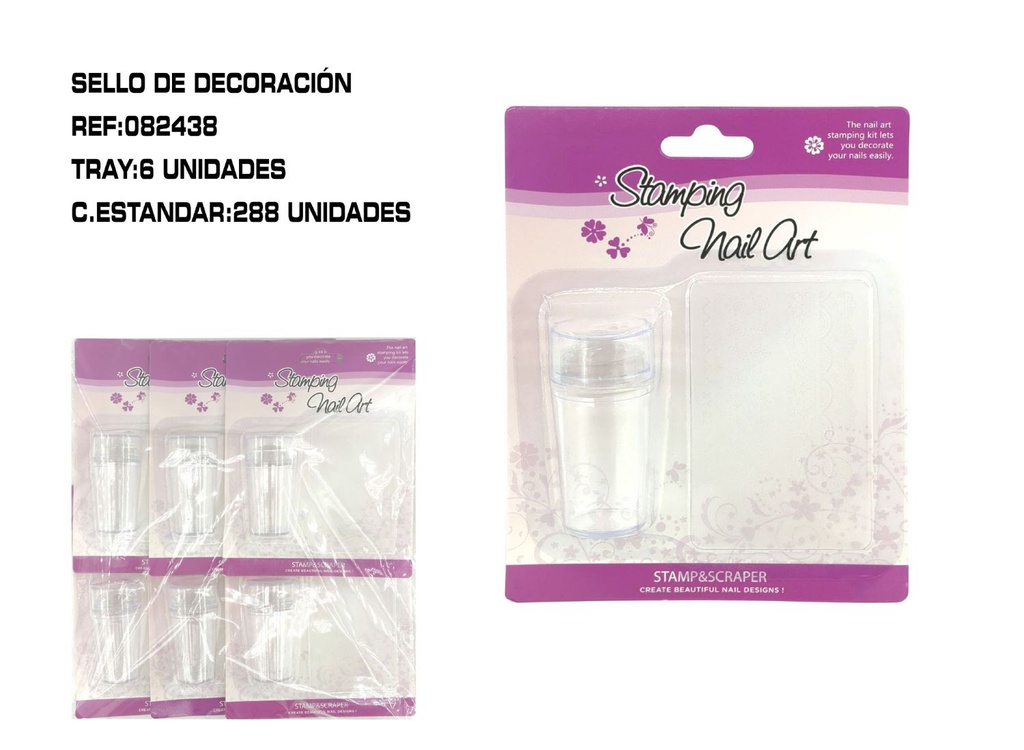 Kit de estampador 6/U - Accesorios para uñas