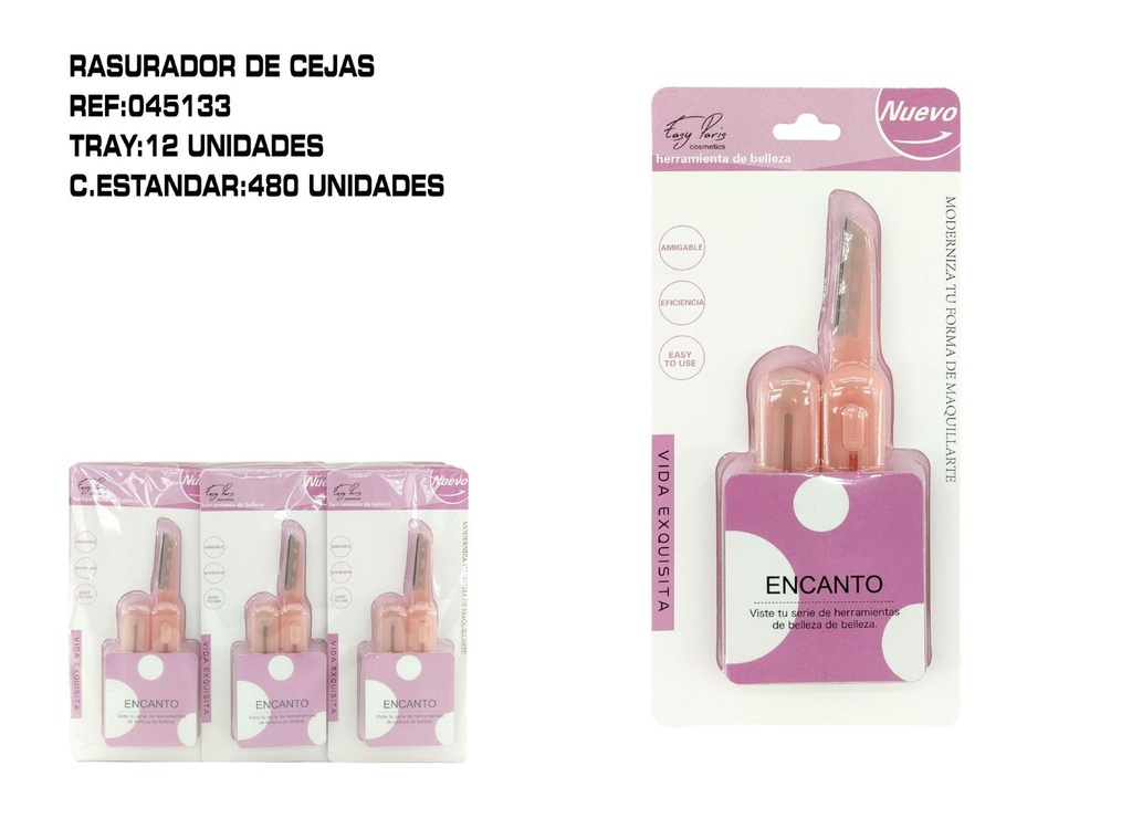 Pack rasurador de cejas 12/U - Herramientas para labios y cejas