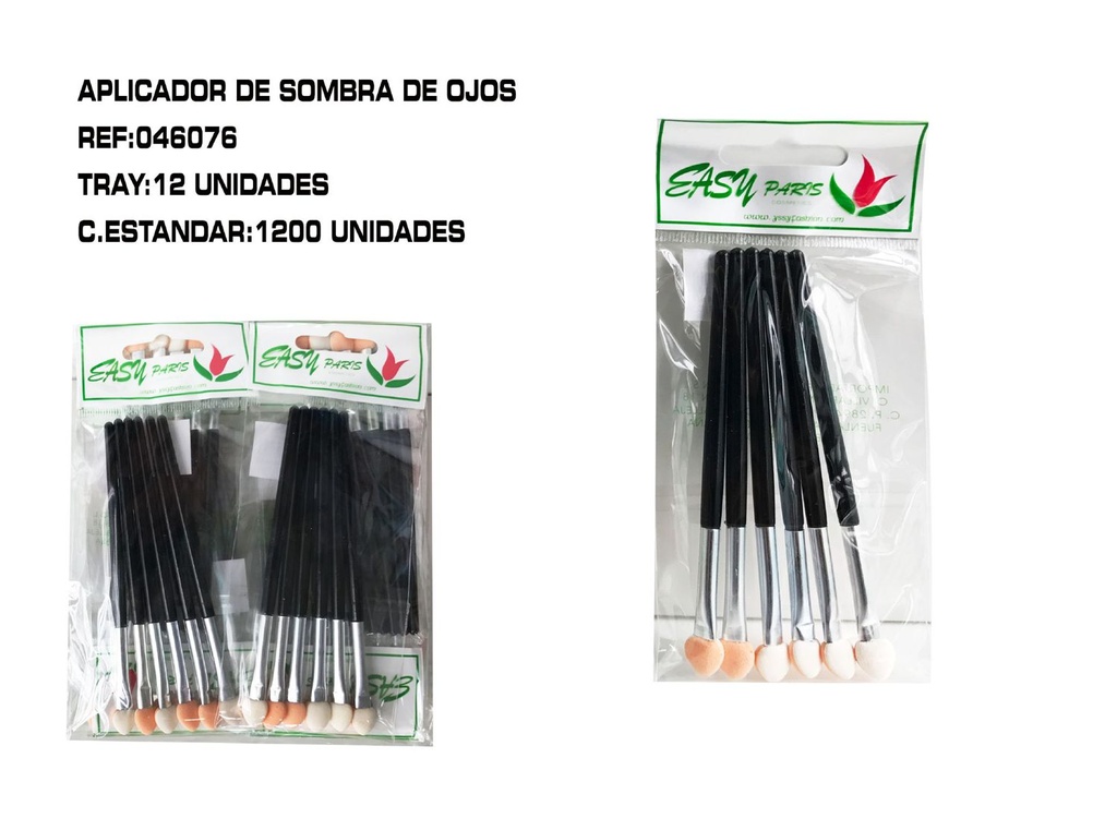 Aplicador de sombra 12/U - Pinceles de maquillaje