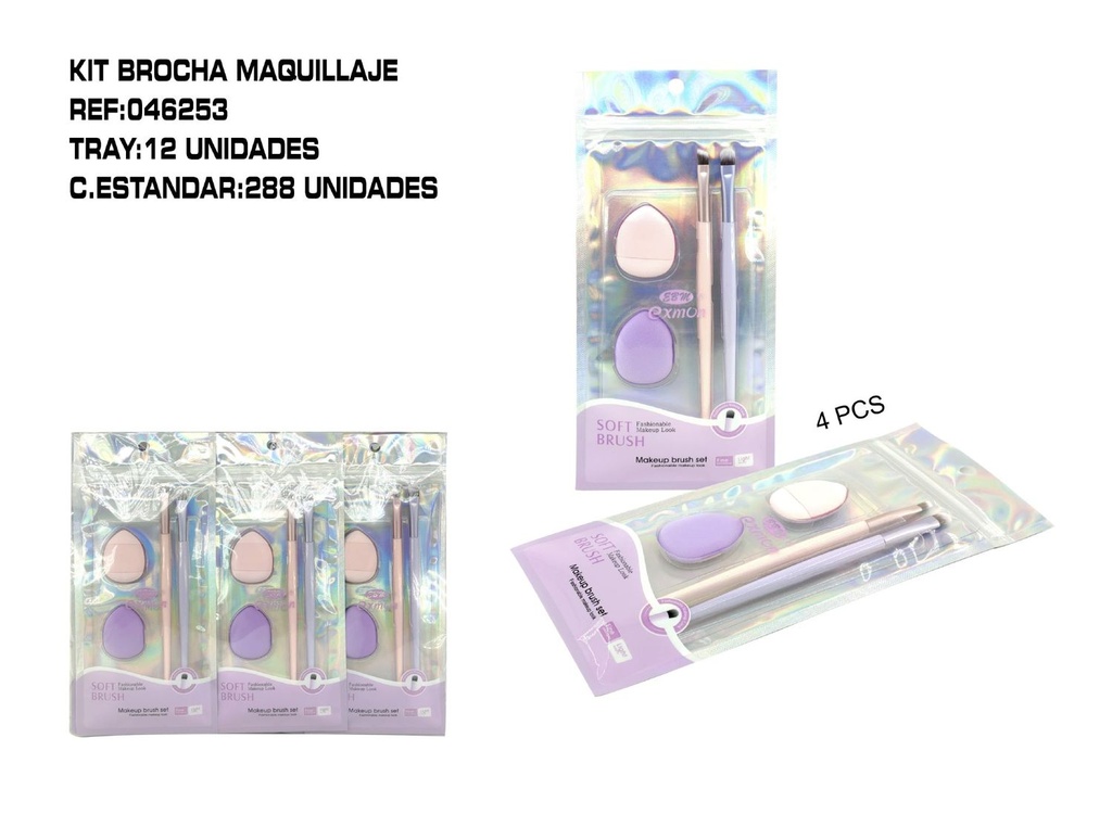 Kit de maquillaje 12/U - Pinceles de maquillaje