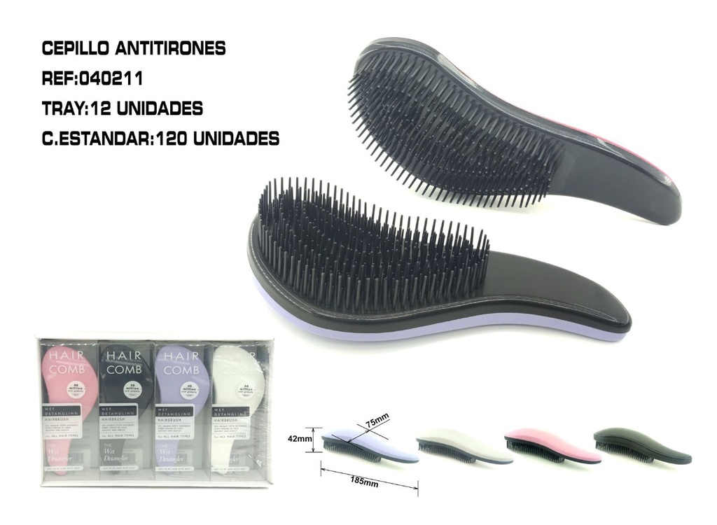 CEPILLO de pelo antienredos 12 unidades - Accesorios para peinado