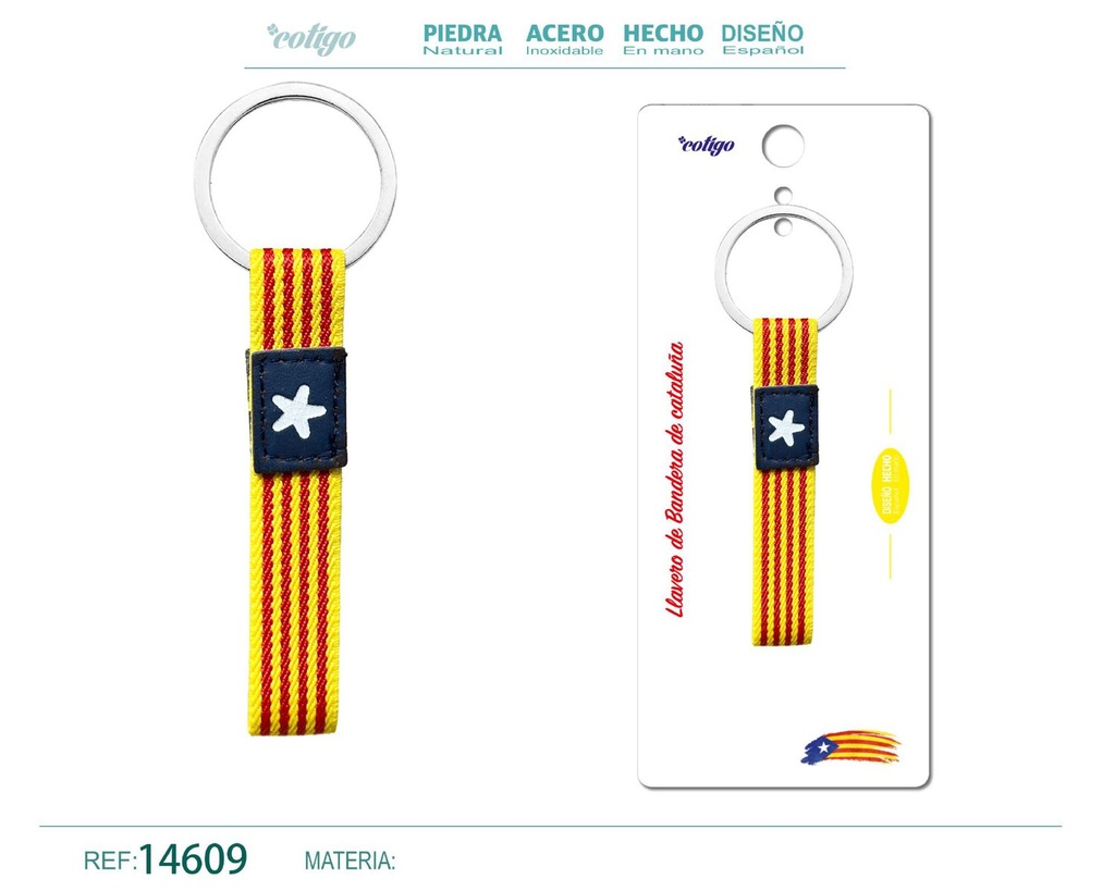 Llavero bandera de Cataluña - Accesorios de recuerdo