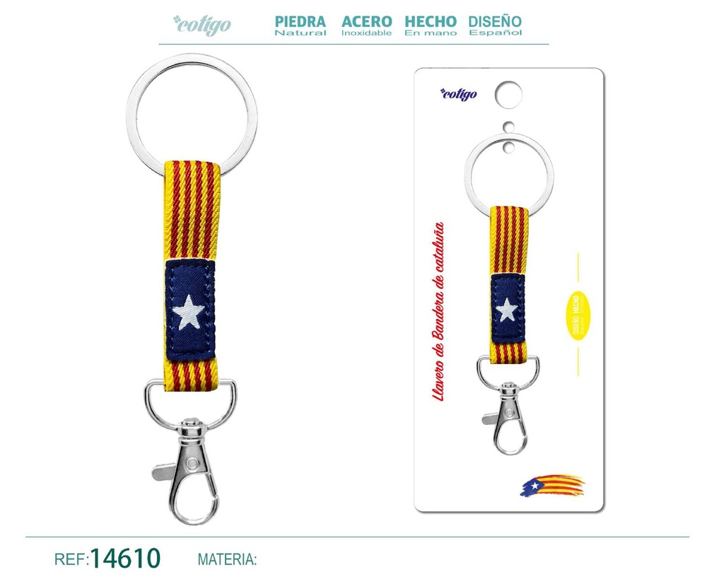 Llavero bandera de Cataluña - Accesorios de recuerdo