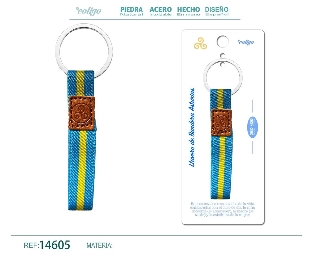 Llavero bandera Asturias - Accesorios de recuerdo