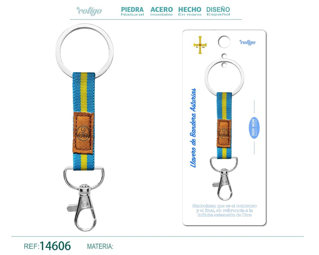 Llavero bandera Asturias - Accesorios de recuerdo