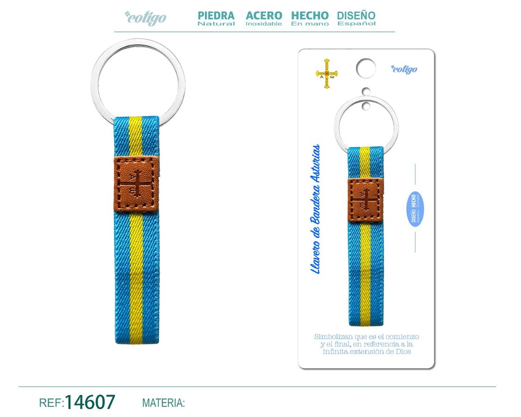 Llavero bandera Asturias - Accesorios de recuerdo