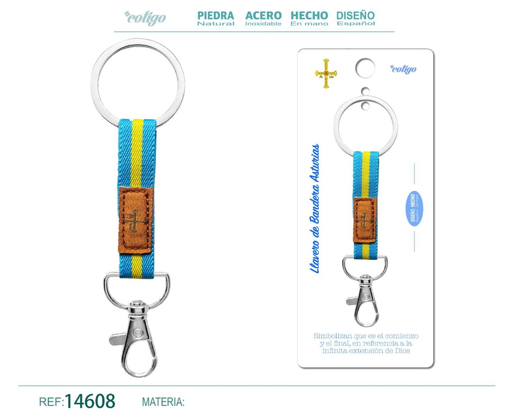 Llavero bandera Asturias - Accesorios de recuerdo