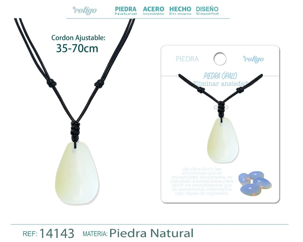 Colgante Gotita de piedra de Ópalo - Joyería especial