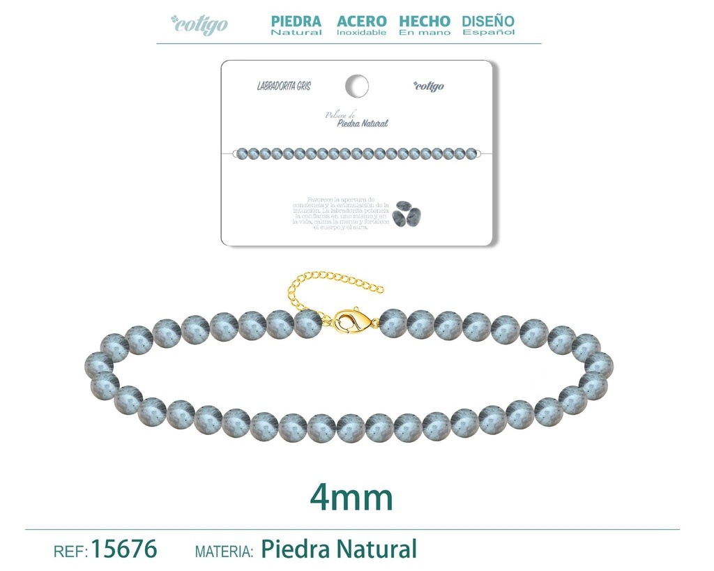 Pulsera de jaspe sangre de dragón de 4 mm - Joyería de moda y pulseras