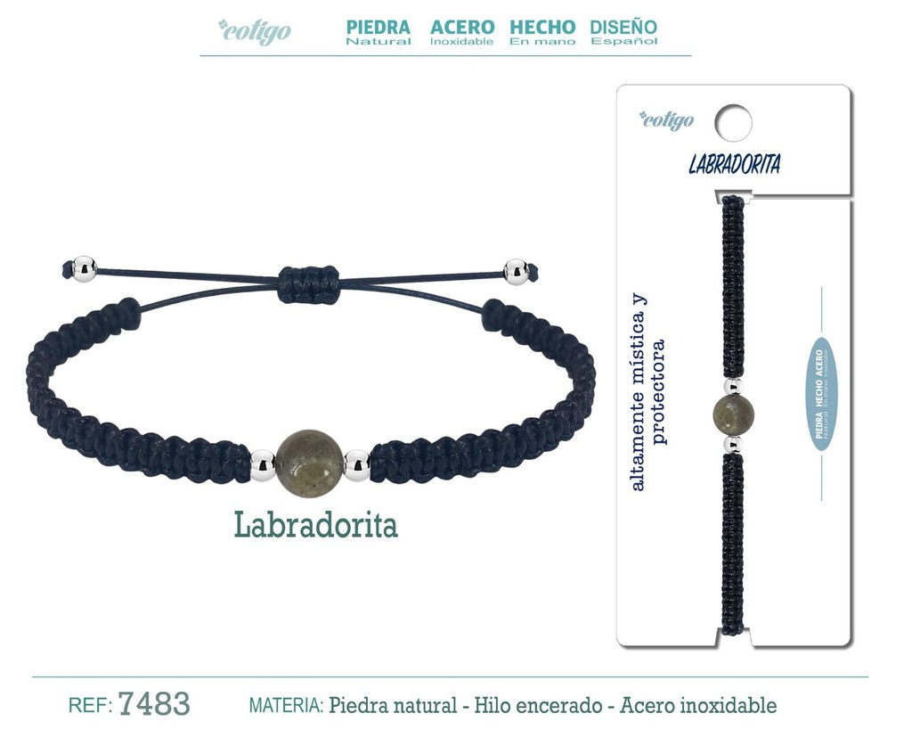 Pulsera de hilo con piedra natural - Joyería que conecta con la energía de las piedras