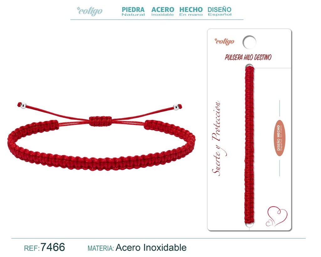 Pulsera de hilo destino redondo - Accesorios para el día a día