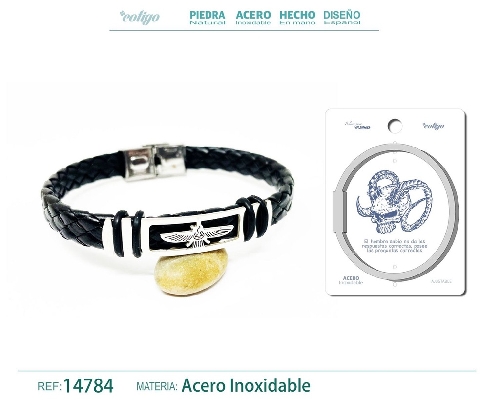 Pulsera de acero con goma - Joyería que añade carácter a tu estilo