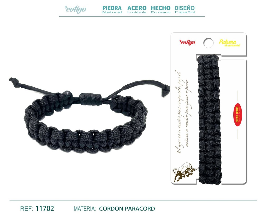 Pulsera paracord trenzado - Joyería que une estilo y resistencia