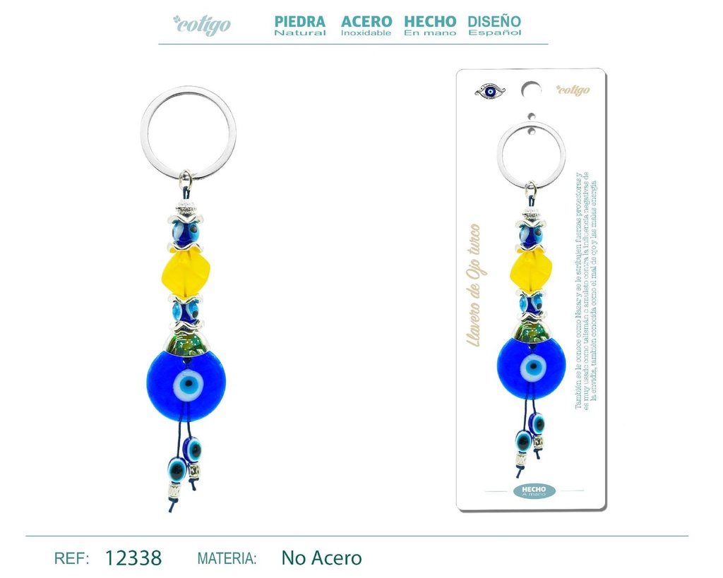 Llavero de ojo turco - Amuletos y protección