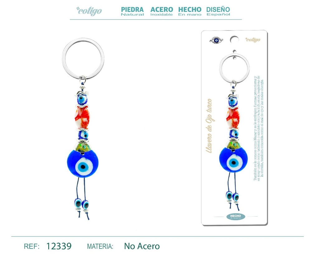 Llavero de ojo turco - Amuletos y protección