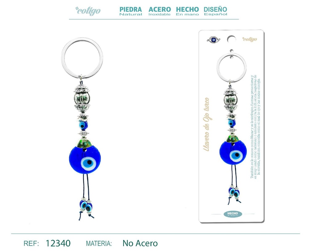 Llavero de ojo turco - Amuletos y protección