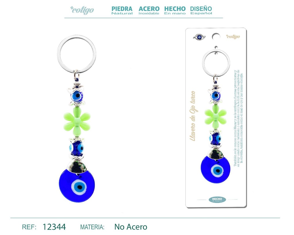 Llavero de ojo turco - Amuletos y protección