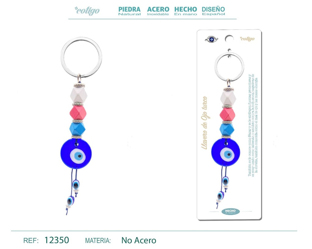 Llavero de ojo turco - Amuletos y protección