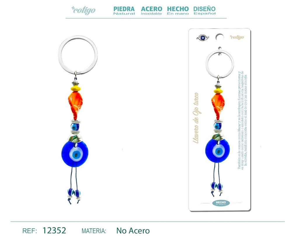 Llavero de ojo turco - Amuletos y protección