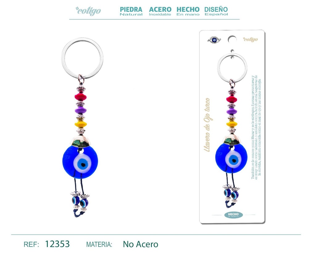 Llavero de ojo turco - Amuletos y protección