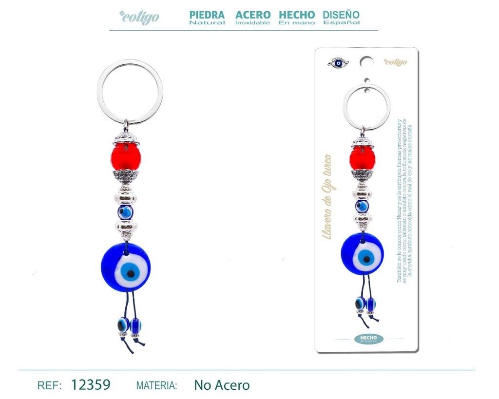 Llavero de ojo turco - Amuletos y protección