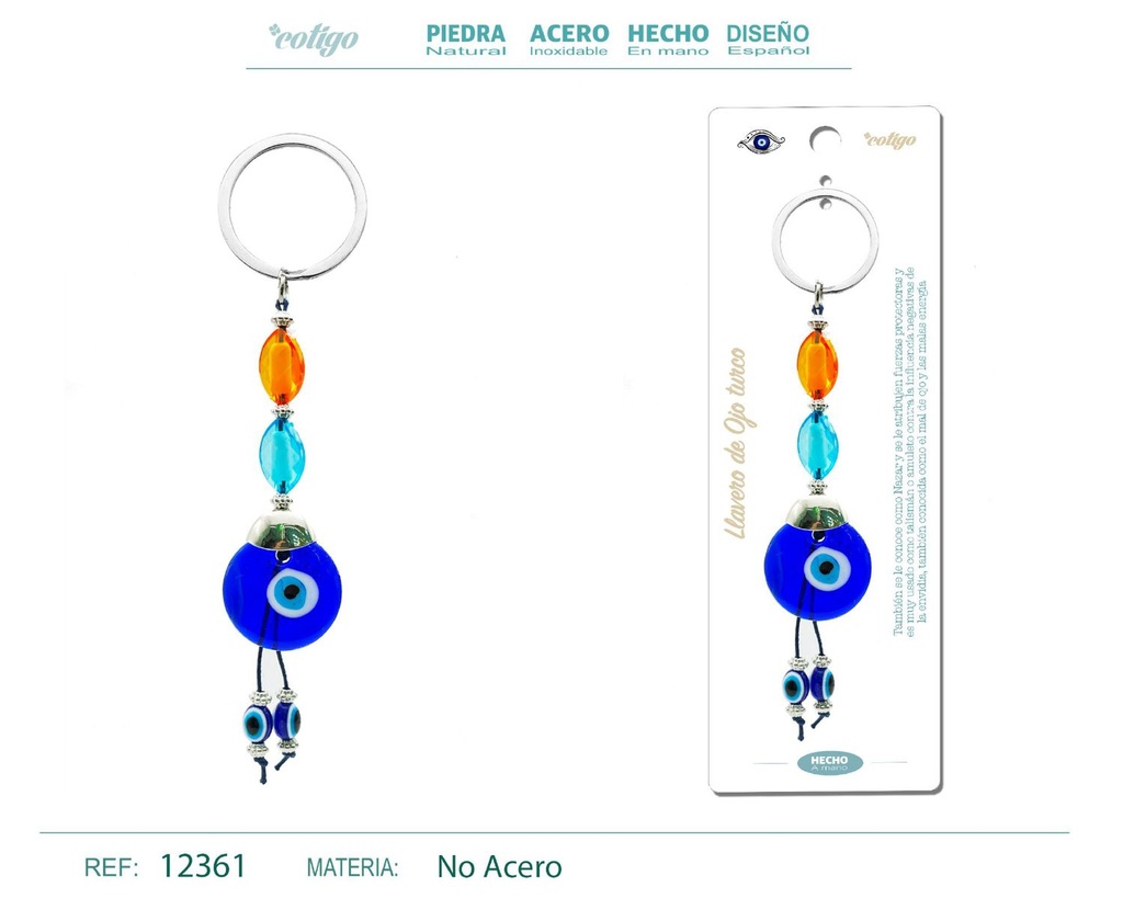 Llavero de ojo turco - Amuletos y protección