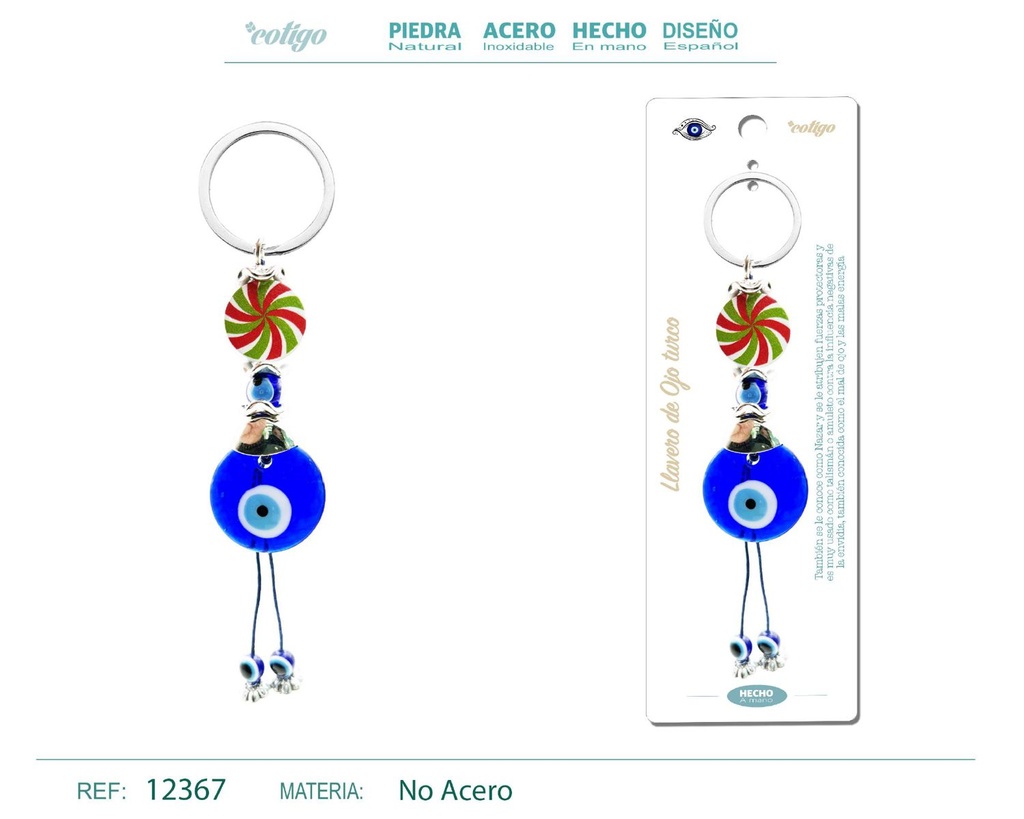 Llavero de ojo turco - Amuletos y protección