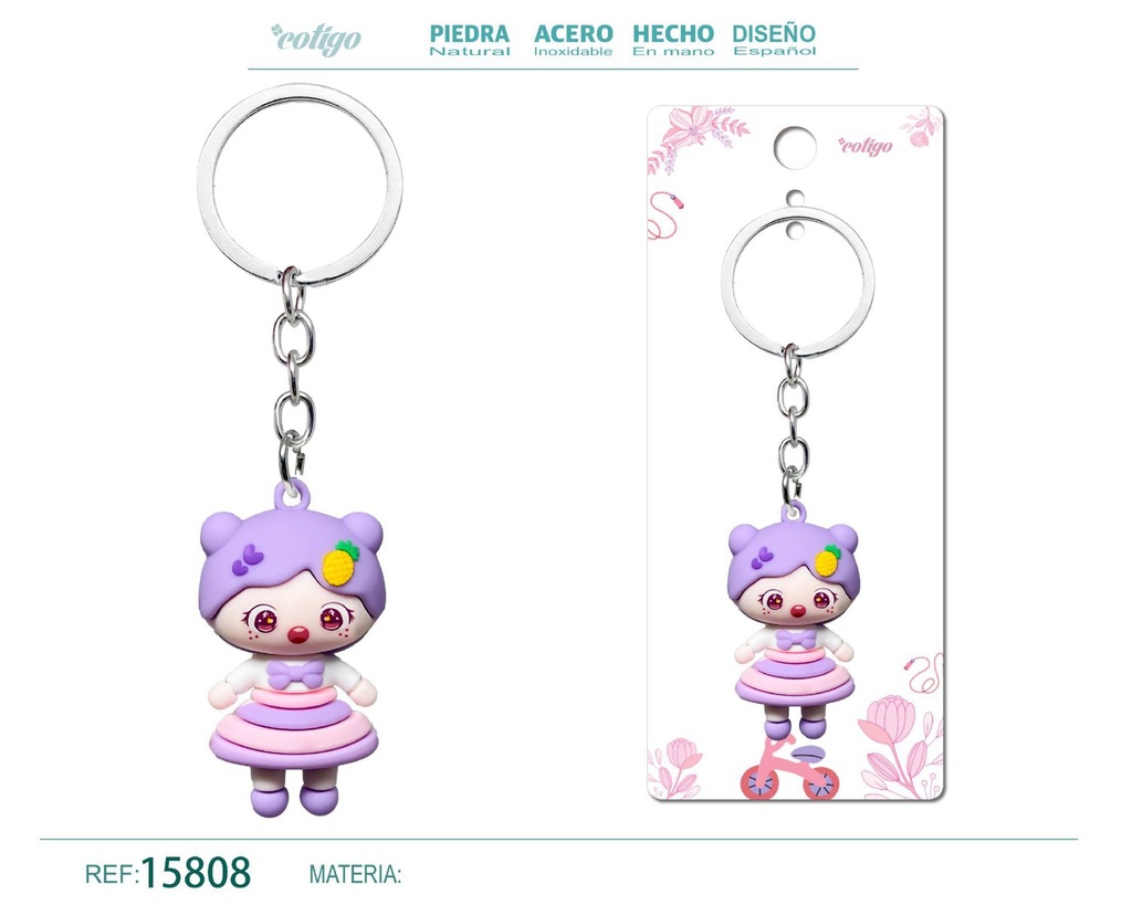 Llavero de dibujos animados - Accesorios divertidos y coleccionables