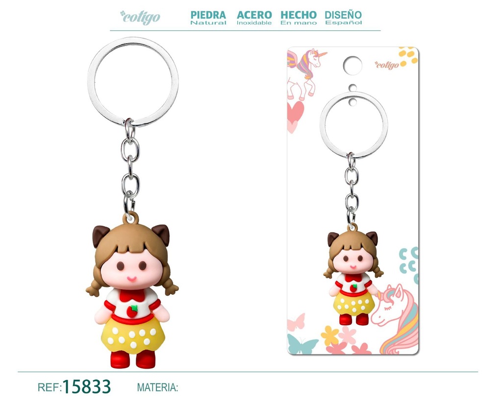 Llavero de dibujos animados - Accesorios divertidos y coleccionables