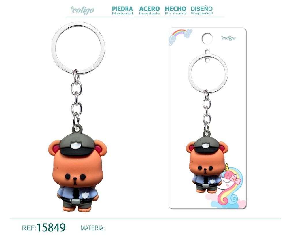 Llavero de cuerda color macarrón - Accesorios de moda y llaveros coloridos