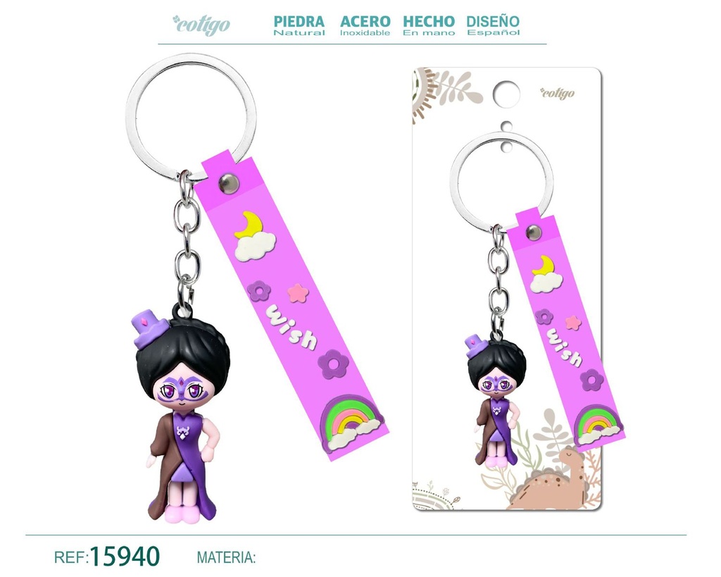 Llavero de dibujos animados - Accesorios y llaveros divertidos